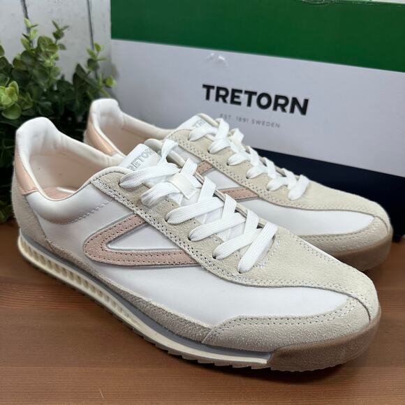 Tretorn Women's Hailey Pink Lace Up Memory Foam Sneakers Size 8 - Picture 2 of 9